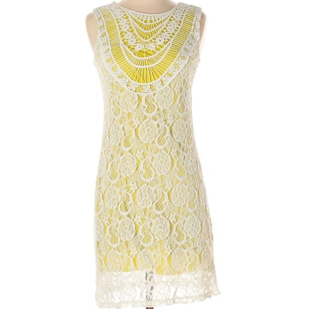 Xhilaration Macrame & Lace Cocktail Dress
